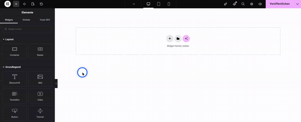 Widget Integration Elementor Editor (WordPress)