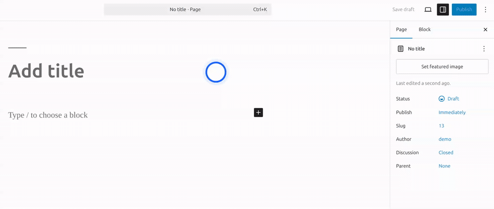 Widget Integration Gutenberg Editor (WordPress)